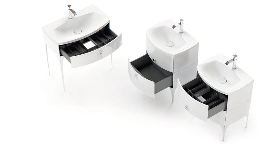 Oristo Umywalka meblowa 102 cm pojedyncza LOUIS biała mat