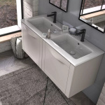Oristo SKAGEN Szafka z umywalką 80 cm piaskowy mat